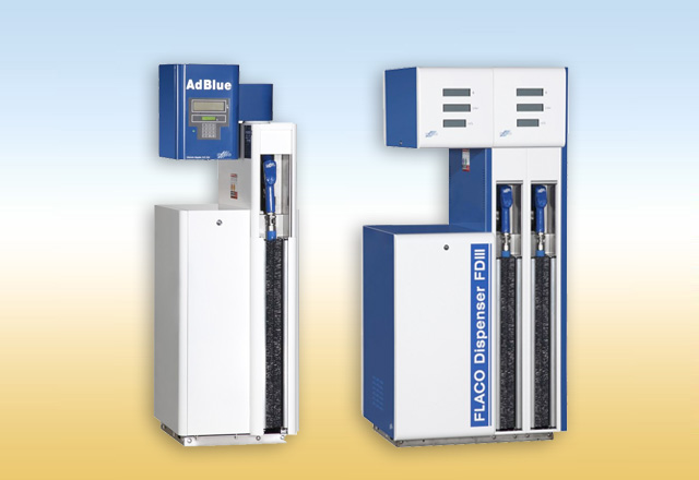 
            Fördertechnik, Abgabe und Anzeige in ansprechenden Gehäusen<br><br>
Für beidseitiger Abgabe. FD III-Reihe ist auch als Multi-Dispenser einsetzbar.
In eichfähiger und nicht eichfähiger Ausführung für folgende Medien erhältlich:<br><br>
* Wässrige Harnstofflösung (AUS 32)<br>
* Diesel<br>
* Pflanzen- und Schmieröle<br><br>
Die Vorteile der FD-Baureihen auf einen Blick:<br>
* Kombinierbar mit jedem zugelassenen Tank<br>
* Multi-Dispenser mit bis zu 4 Zapfstellen pro Säule<br>
* Minimaler Platzbedarf<br>
* Isoliertes und beheiztes System<br>
* Einfache und schnelle Installation<br>
* Fundamentrahmen für dauerhaft sicheren Stand<br>
* Aufnahme von Zubehör für Lagertank möglich<br>
* Sehr gutes Preis-/Leistungsverhältnis
            