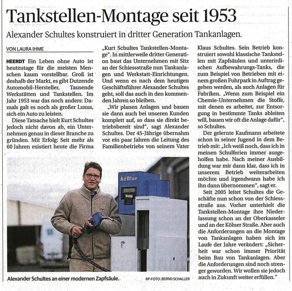 Zeitungsausschnitt Kurt Schultes